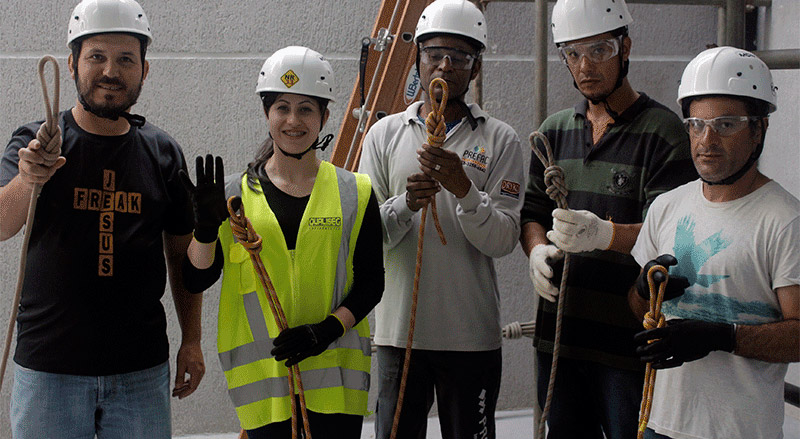 NR 35 em Curitiba Trabalho em Altura - Foto Alunos de Treinamento